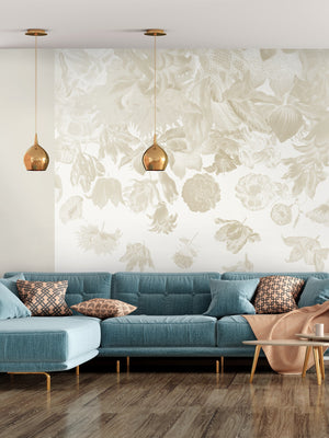 Papel Tapiz Flower Rain Mural - Tienda Interni