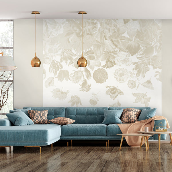 Papel Tapiz Flower Rain Mural - Tienda Interni