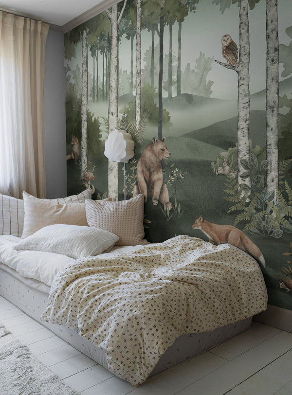 Papel Tapiz Wild Forest Mural - Tienda Interni