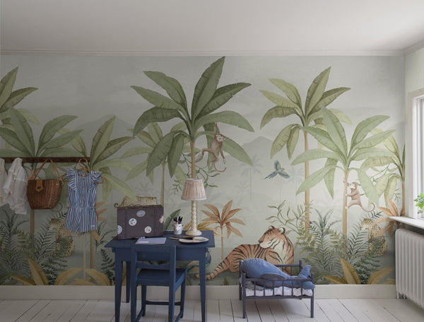 Papel Tapiz Wild Jungle Mural - Tienda Interni
