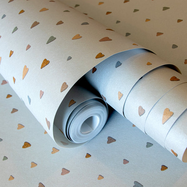 Papel Tapiz Colored Hearts - Tienda Interni