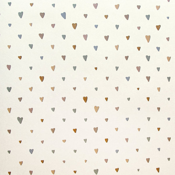 Papel Tapiz Colored Hearts - Tienda Interni