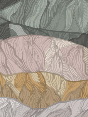Papel Tapiz Coloured Mountain - Tienda Interni