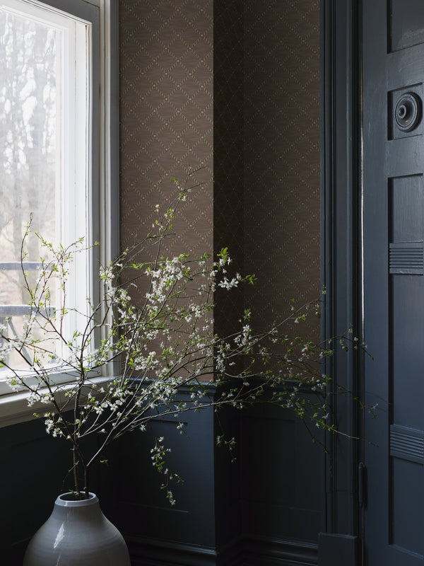 Papel Tapiz Golden Trellis - Tienda Interni
