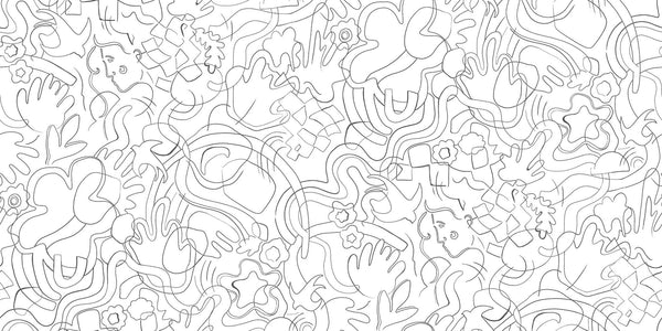 Papel Tapiz Line Art - Tienda Interni