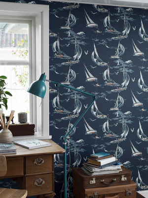 Papel Tapiz Sailboats - Tienda Interni