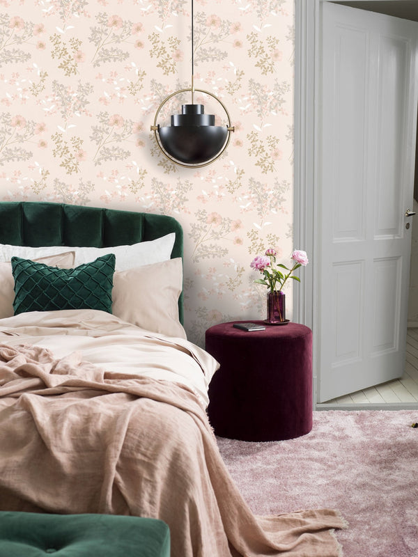 Papel Tapiz Prairie Rose - Tienda Interni