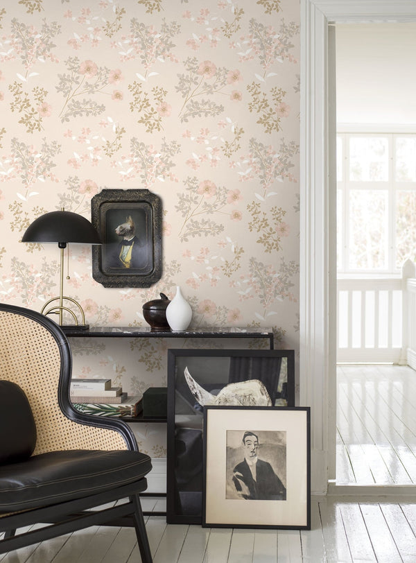 Papel Tapiz Prairie Rose - Tienda Interni
