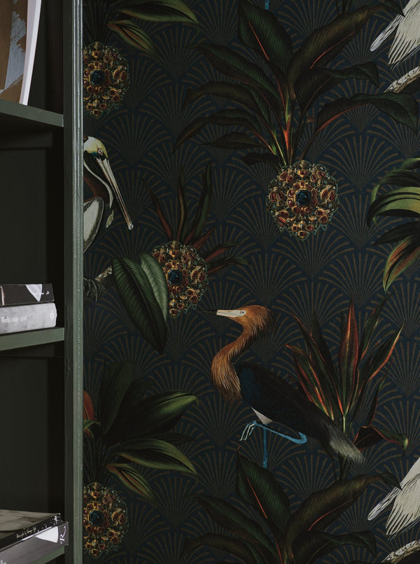 Papel Tapiz Sapphire Birds - Tienda Interni