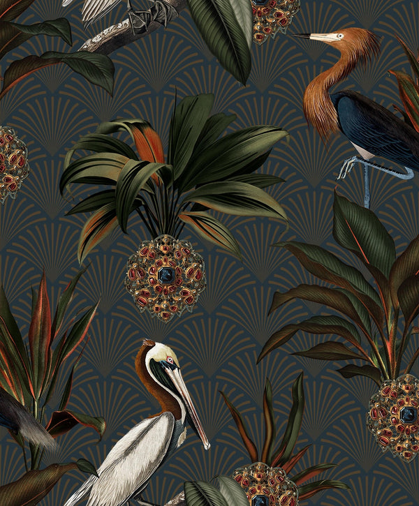 Papel Tapiz Sapphire Birds - Tienda Interni