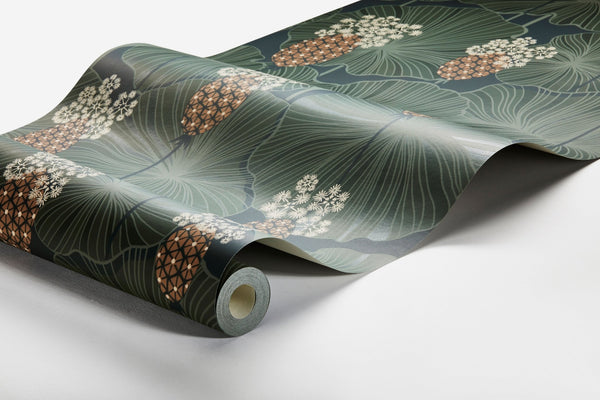Papel Tapiz Umbrella Leaves - Tienda Interni