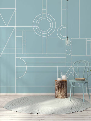 Papel Tapiz Art Deco - Deco Block - Tienda Interni