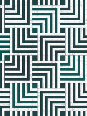 Papel Tapiz Art Deco - Marble Tiles - Tienda Interni