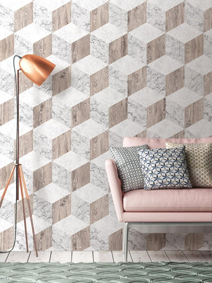 Papel Tapiz Geometrics - Marble Geo - Tienda Interni